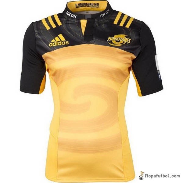 Camiseta Rugby Hurricanes Replica Primera Ropa 2017 Amarillo